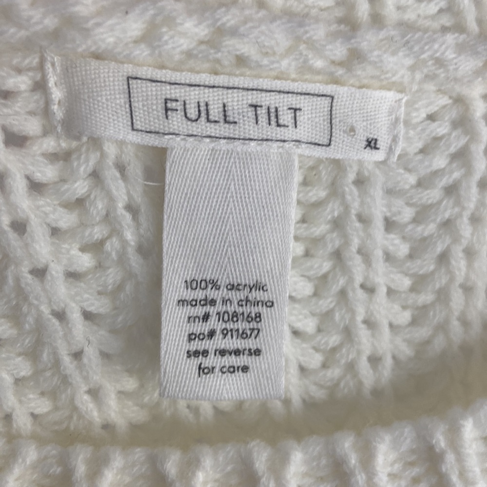 Full Tilt Cream, Blue, and Brown Striped Sweater - Picture 2 of 3
